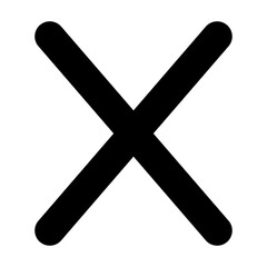 Obraz premium Cross Check Icon