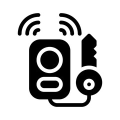 key fob glyph icon