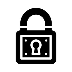 padlock glyph icon