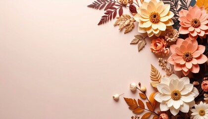 Vibrant floral arrangement studio setting decorative art soft background close-up view aesthetic inspiration