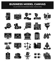 Business Model Canvas Icons: 25 Essential Icons for Business Strategy