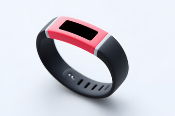 A  fitness tracker wristband is displayed against a clean white background. The compact and modern design makes it perfect for promoting sports tech and health-focused wearables. Ideal for product sho