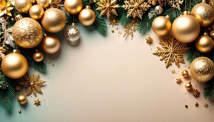 Festive christmas decoration holiday celebration image content cozy environment top-down view winter wonderland concept