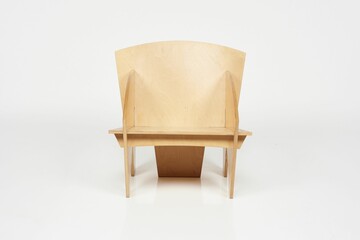 Minimalist wooden chair