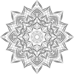 Ornamental luxury mandala pattern	