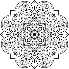 Ornamental luxury mandala pattern	
