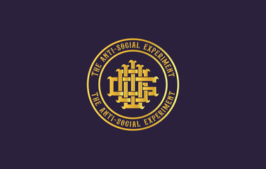 GGW Circular Emblem Logo – Traditional Golden Badge for Government, Education or Official Use