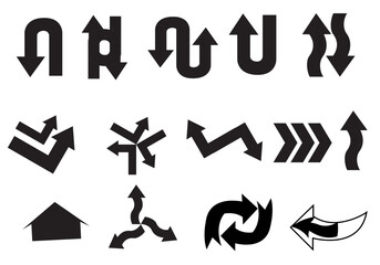 Colorful Multi-Directional Arrows Vector – Business Strategy and Decision Concept