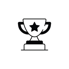 Award Game icon design with white background stock illustration