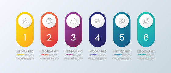 6-color infographic for presentations