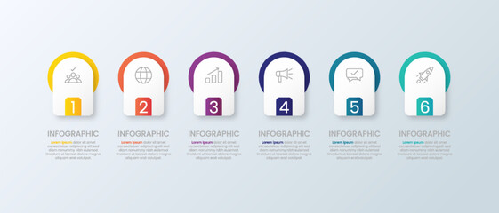6-color infographic for presentations