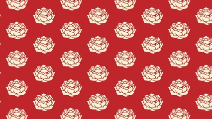 Vector seamless water Lilly , lotus pattern multicolored 