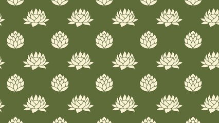Vector seamless water Lilly , lotus pattern multicolored 
