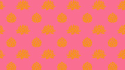 Vector seamless water Lilly , lotus pattern multicolored 