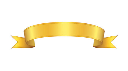 gold ribbon banner