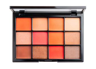 Elegant Eyeshadow Palette on White Background
