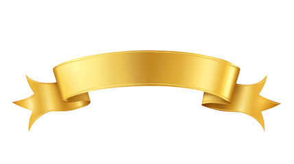 golden ribbon vector illustration