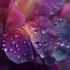 Morning Kiss: A Dew-adorned Petal in Nature's Embrace Capturing the Essence of Simplicity and Elegance