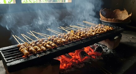 barbecue grill on the grill