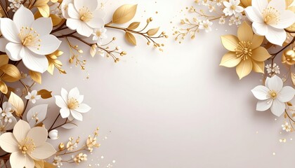 Elegant floral arrangement studio background digital art minimalist design close-up view aesthetic beauty