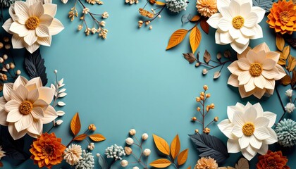 Floral arrangement display studio decorative art creative space aerial view nature aesthetics