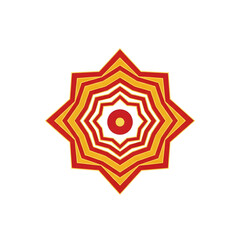 Abstract geometric pattern design