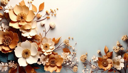 Elegant floral arrangement studio setting decorative artwork soft lighting close-up view aesthetic design for home decor