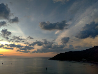Sunset at Windmill Viewpoint in Phuket, Thailand – Scenic Coastal Landscape