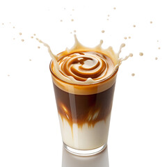 coffee with cream splash