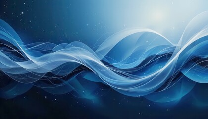 Elegant blue abstract background design for computer screens and digital displays