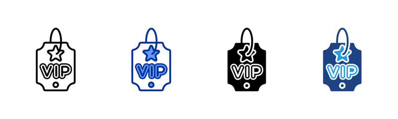 Vip Pass icon sheet multiple style collection