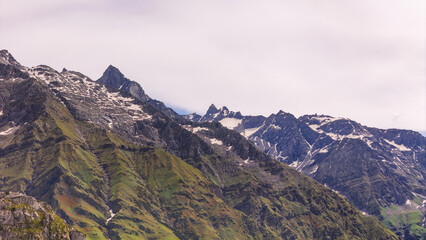 Shrikhand Mahadev Shivling Peak View from Thachru – Drone Image