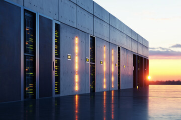 Modern storey data centre buildings