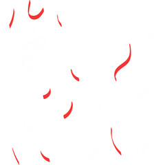 Indonesia Flag Confetti