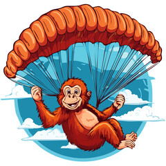 orang-outan parapente 2