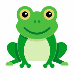 Obraz premium Frog Icon Vector | Generative AI & Linocut Silhouette Design for Microstock