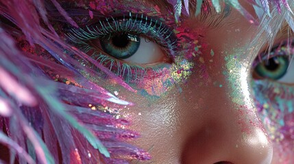 Futuristic Beauty Concept Art of Visionary Trends and Unique Aesthetics