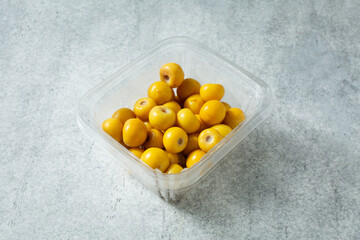 A view of a container of nance.