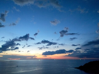Sunset at Windmill Viewpoint in Phuket, Thailand – Scenic Coastal Landscape