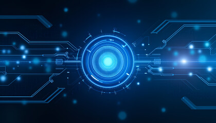 Fototapeta premium Abstract Technology Background , blue circuit board pattern