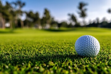 Obraz premium golf ball in the morning