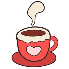 Christmas drink hand drawn illustration