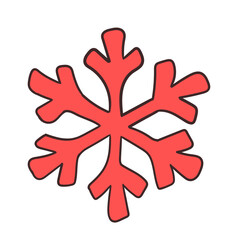 Snowflake hand drawn illustration