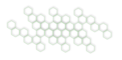 Abstract geometric technology out color line hexagon polygonal honeycomb luxury pattern vector background.