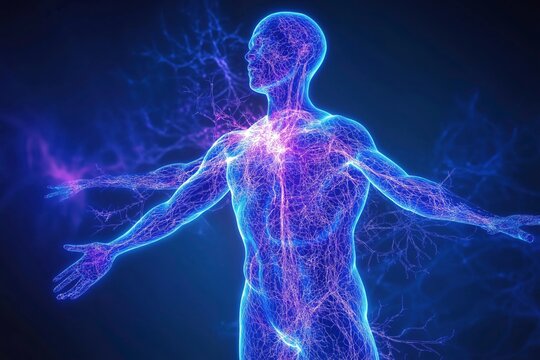 human autoimmune system concept