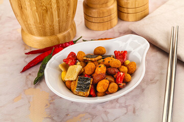 Japanese snack - Chili mame arare cracker