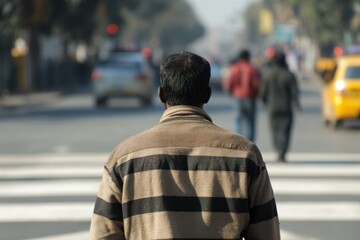 people crossing the street 
