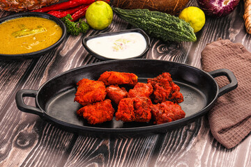 Indian cuisine - hot Fish Tikka