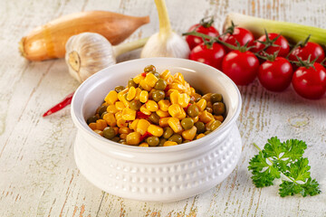 Mexican vegetable mix - corn, pepper and peas