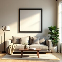 Modern Living Room Design Neutral Tones  Natural Light